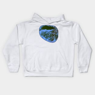 Blue Hypnotized Eye Kids Hoodie